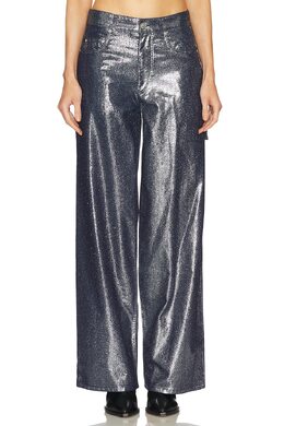 Isabel Marant Étoile: Серебристые джинсы 