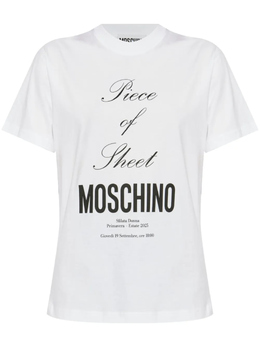 Moschino: Футболка с принтом 
