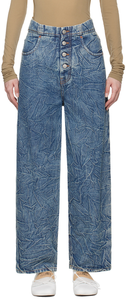 MM6 Maison Margiela: Синие джинсы 