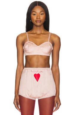 Fiorucci: Розовый бюстгальтер 