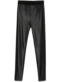 Versace Jeans Couture: Чёрные легинсы 