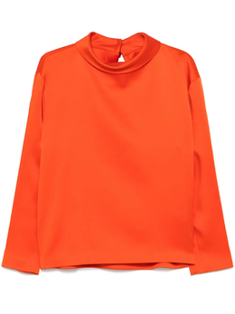 Carven: Атласная блуза 