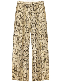 Dries Van Noten: Жаккардовые брюки 