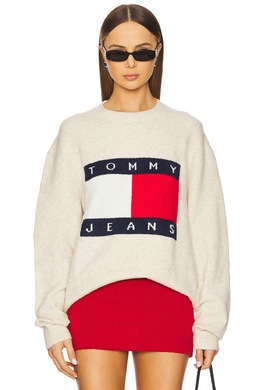 Tommy Jeans: Меланжевый свитер 