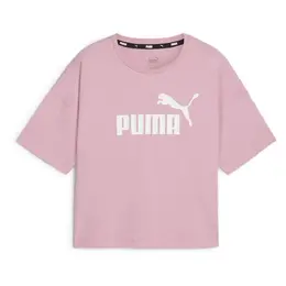 PUMA: Розовая футболка  Ess