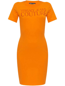 Versace Jeans Couture: Оранжевое платье 