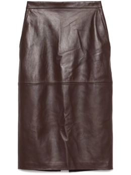 Elisabetta Franchi: Кожаная юбка 