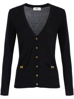 Elisabetta Franchi: Кардиган с бантом 