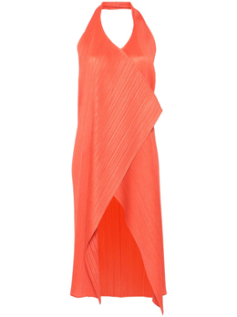 Pleats Please Issey Miyake: Оранжевый топ 