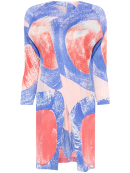 Pleats Please Issey Miyake: Синее пальто 