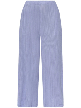 Pleats Please Issey Miyake: Синие брюки 