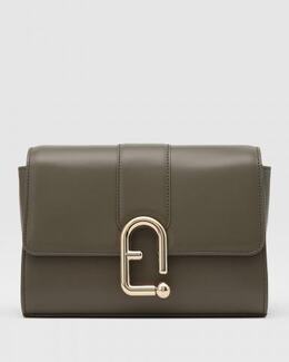 FURLA: Зелёная сумка 