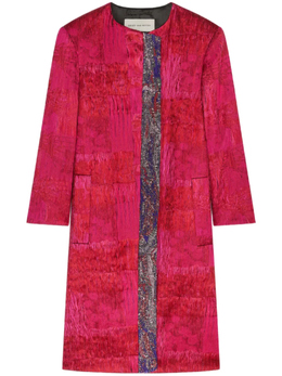 Dries Van Noten: Жаккардовое пальто 