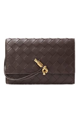 Bottega Veneta: Коричневый клатч  Pouch
