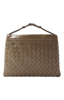 Bottega Veneta: Сумка цвета хаки 