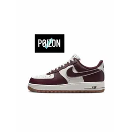 NIKE: Бордовые кроссовки  Air Force 1