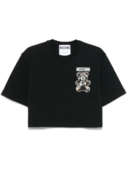 Moschino: Чёрная футболка  Teddy Bear