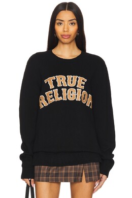 True Religion: Чёрный свитер  True