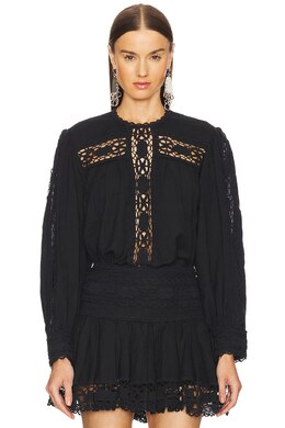 Isabel Marant Étoile: Чёрная блуза 