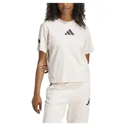 Adidas: Белая футболка 