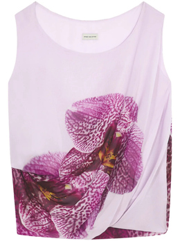 Dries Van Noten: Топ с принтом 