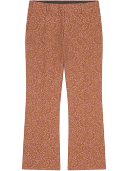 Dries Van Noten: Жаккардовые брюки 