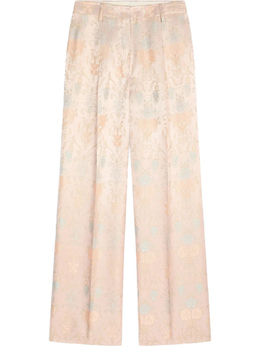 Dries Van Noten: Жаккардовые брюки 