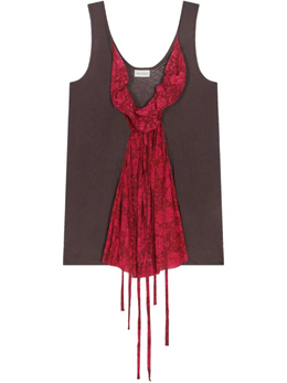 Dries Van Noten: Фиолетовый топ 