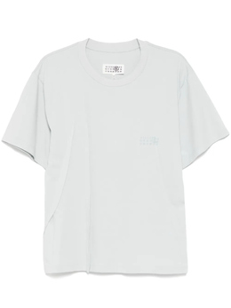 MM6 Maison Margiela: Синяя футболка 