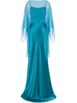Alberta Ferretti: Атласное платье 