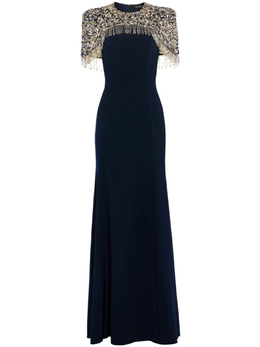 Jenny Packham: Синее платье 