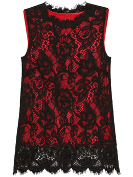 Dolce & Gabbana: Кружевное топ 