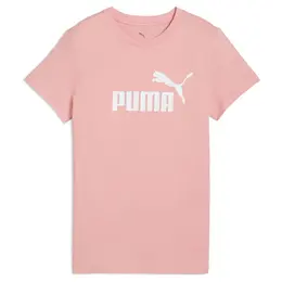 PUMA: Розовая футболка  Ess