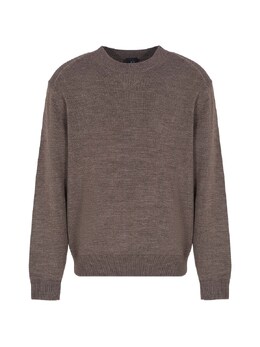 Armani Exchange: Коричневый свитер 