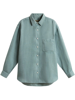 Woolrich: Льняная рубашка 