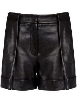 Balmain: Кожаные шорты 