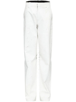 MM6 Maison Margiela: Белые брюки 