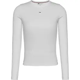 Tommy Jeans: Белая футболка  Essential