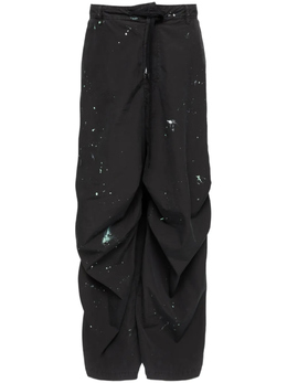 MM6 Maison Margiela: Чёрные брюки 