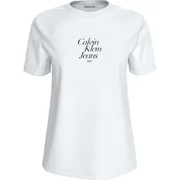Calvin Klein Jeans: Белая футболка 