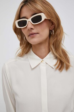 Lauren Ralph Lauren: Бежевая рубашка 