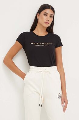 Armani Exchange: Хлопковая футболка 