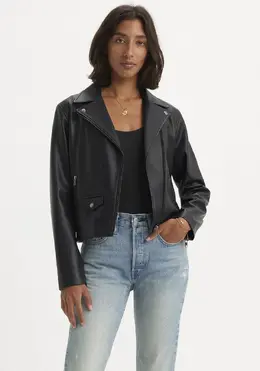 Levi's: Кожаная куртка 