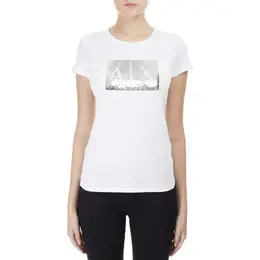 Armani Exchange: Белая футболка 