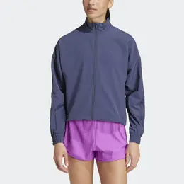 Adidas: Синяя куртка 