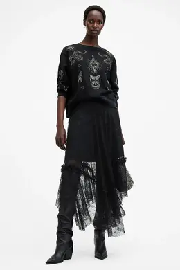 Allsaints: Чёрная юбка 