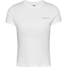 Tommy Jeans: Белая футболка 