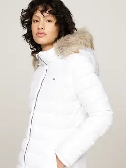 Tommy Hilfiger: Стёганое пальто  Tommy Jeans