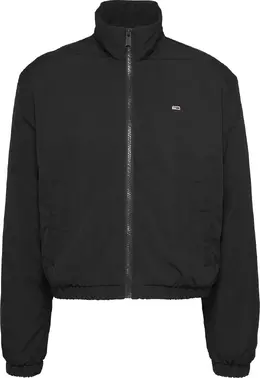 Tommy Hilfiger: Чёрная куртка  Tommy Jeans
