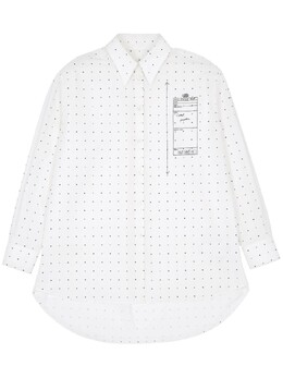 MM6 Maison Margiela: Рубашка в горошек 